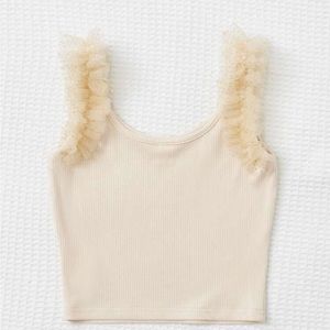 Cream Girly Tank